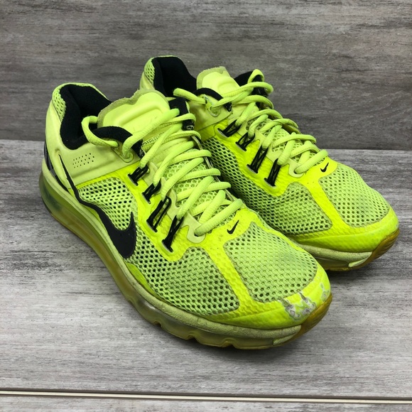 highlighter yellow nike shoes